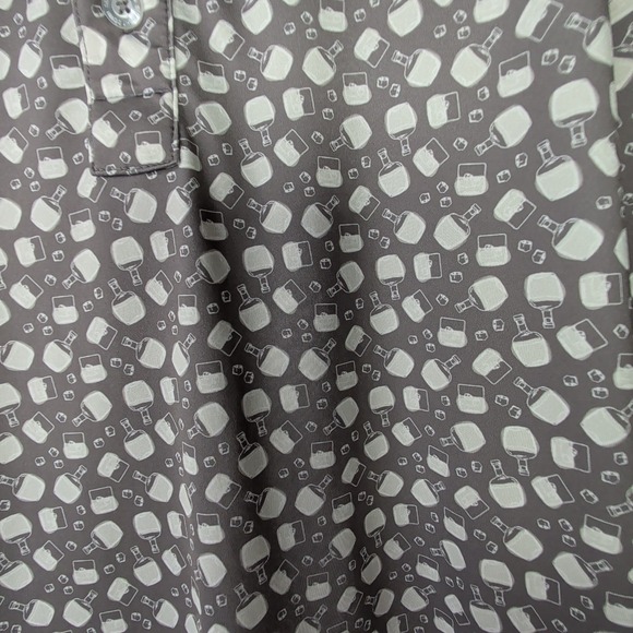 Straight Down Polo Shirt Mens Xlarge Gray Golf Performance Stretch Fiddlesticks - Picture 2 of 8